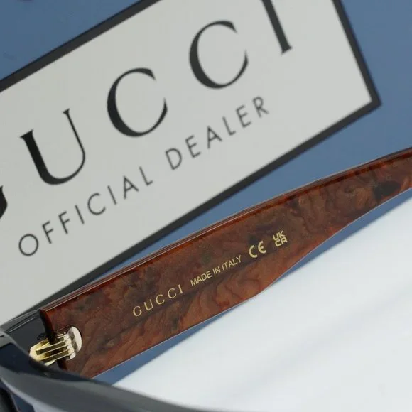 FINAL PRICE NEW GUCCI GG1461S 001 BLACK GREY SUNGLASSES - Picture 6 of 9